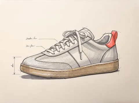 Sketch: sneaker da tennis