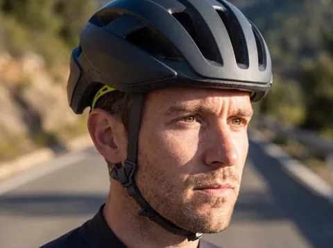 Terzo scatto, indossato: casco da bici