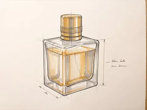 Sketch: flacone di profumo
